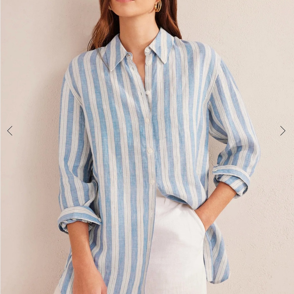 Boden relaxed linen shirt